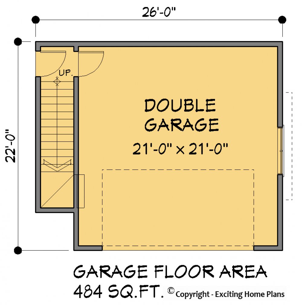 House Plan E1185-10 Lower Floor Plan