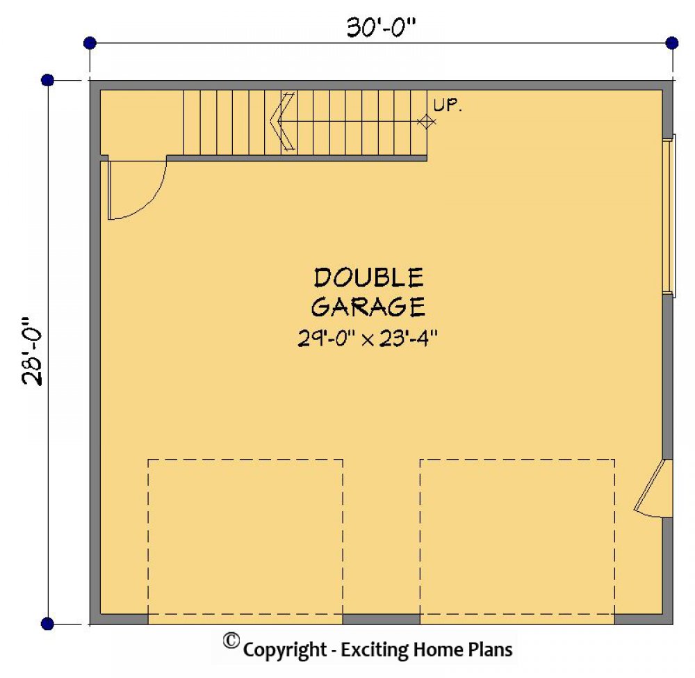 House Plan E1383-10 Lower Floor Plan