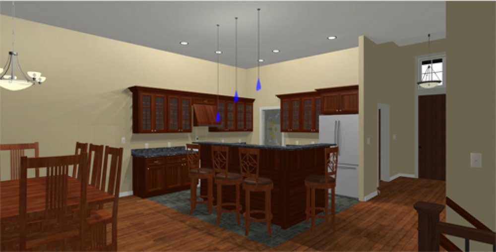 House Plan E1783-10 Interior Kitchen Area