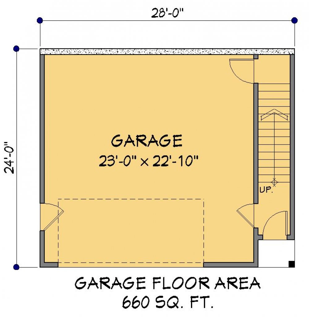 House Plan E1440-10 Lower Floor Plan