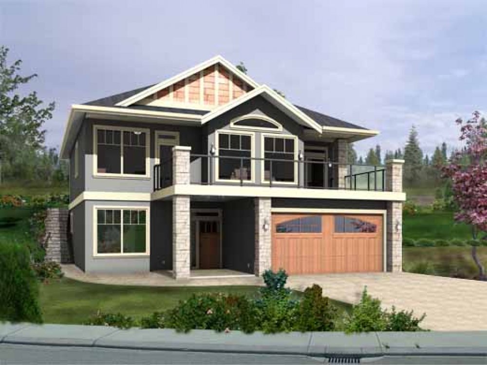 House Plan E1152-10 Exterior 3D View