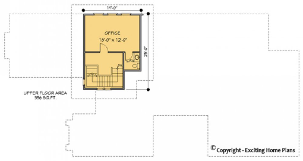 House Plan E1081-10 Upper Floor Plan