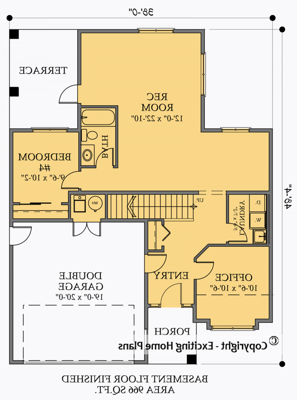 House Plan Lower Floor Plan REVERSE