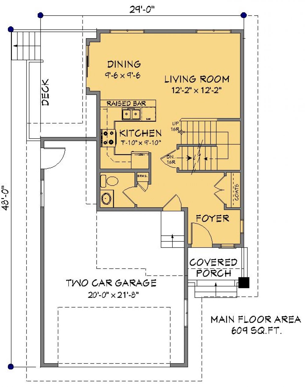 House Plan E1737-10  Main Floor Plan