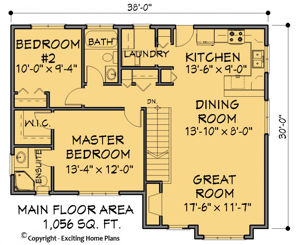 House Plan E1314-10 Main Floor Plan