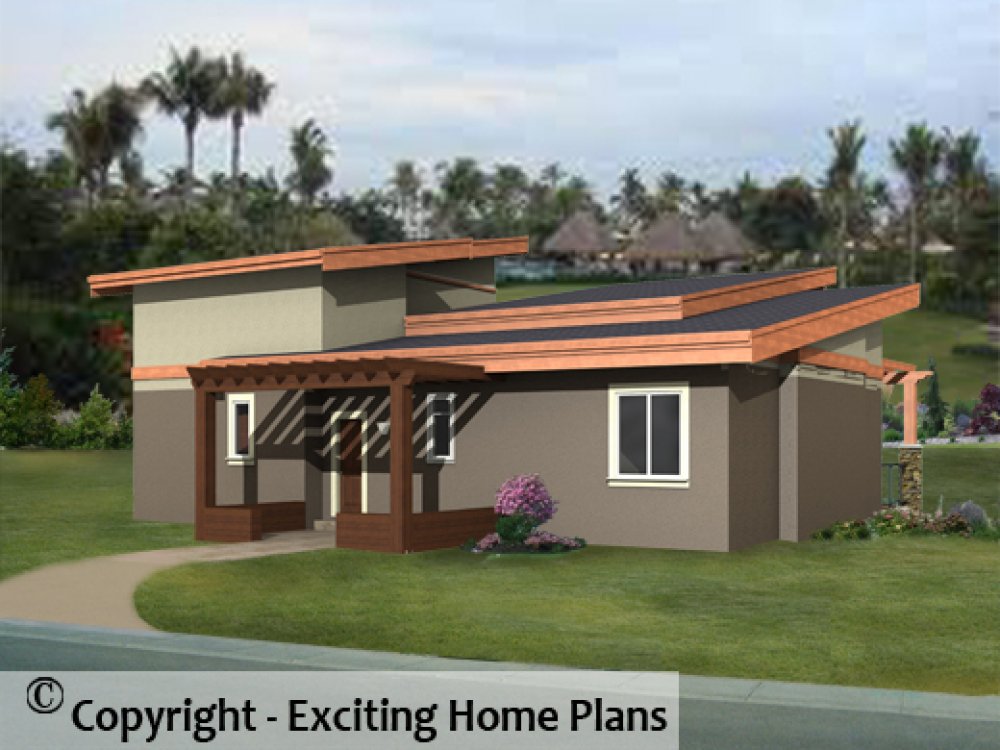 House Plan E1139-10 Exterior 3D View