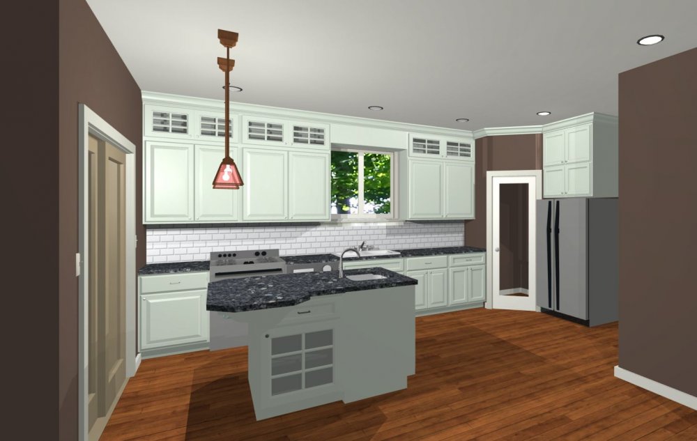 House Plan E1269-10 Interior Kitchen 3D Area