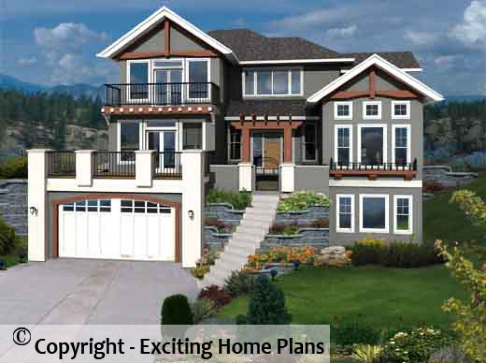 House Plan E1094-10 Exterior 3D View