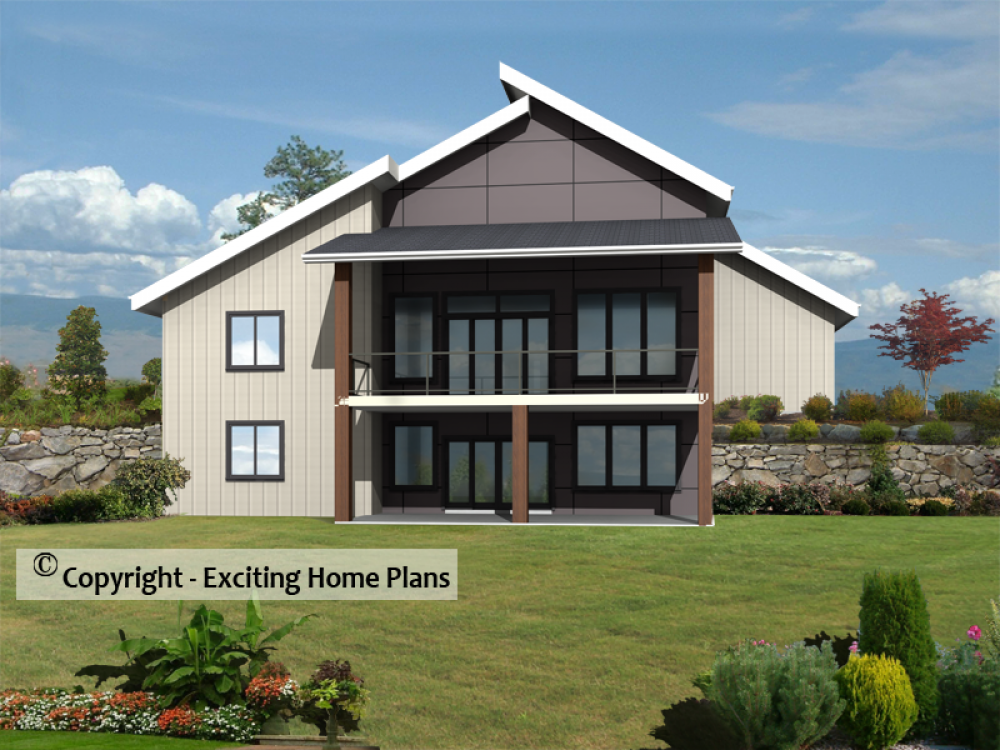 House Plan Stratus I - Rear View