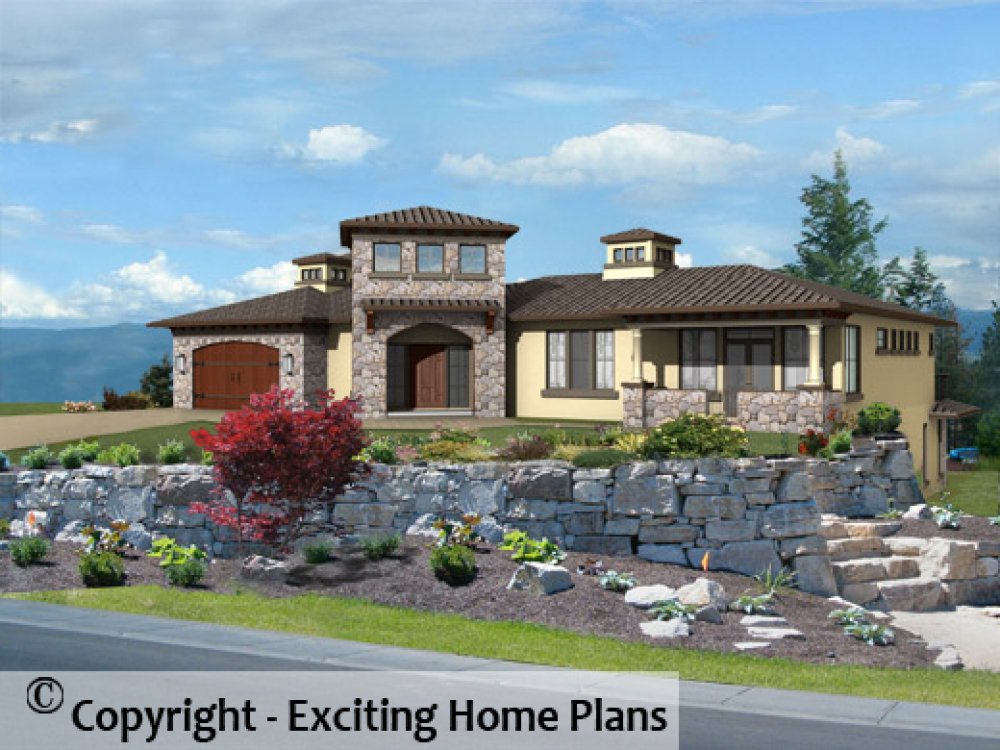 House Plan E1260-10 Exterior 3D View