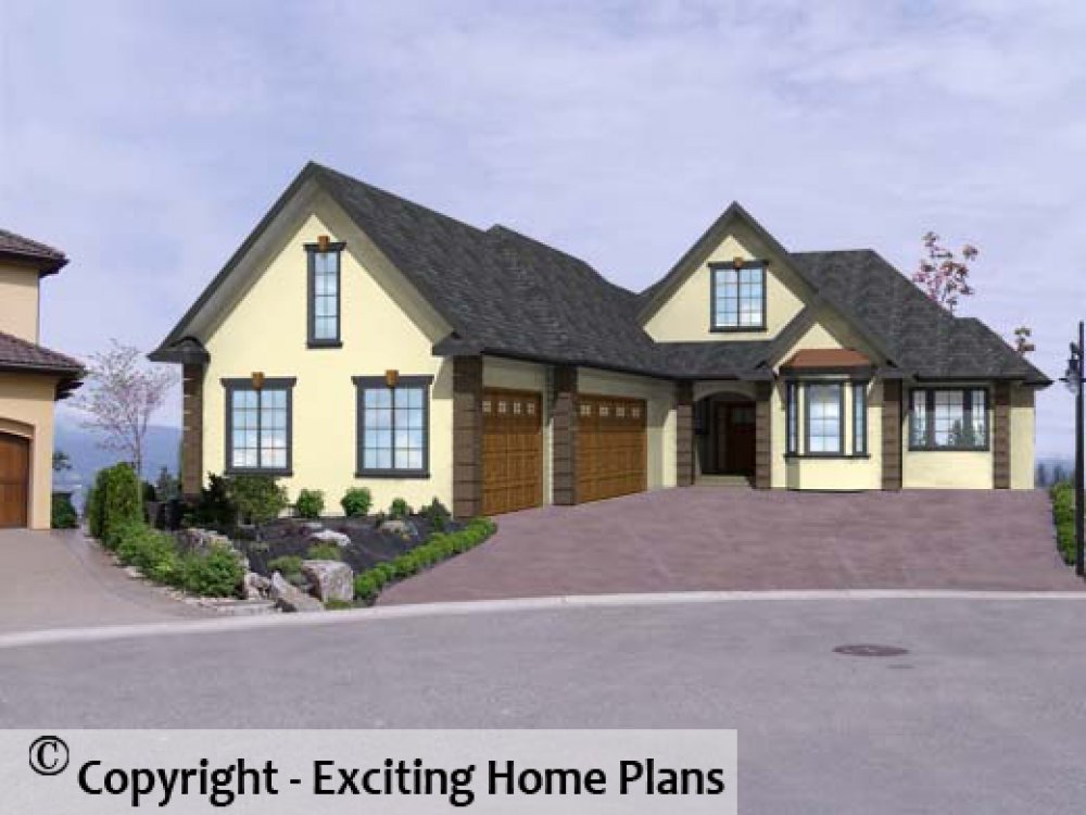 House Plan E1234-10 Exterior 3D View